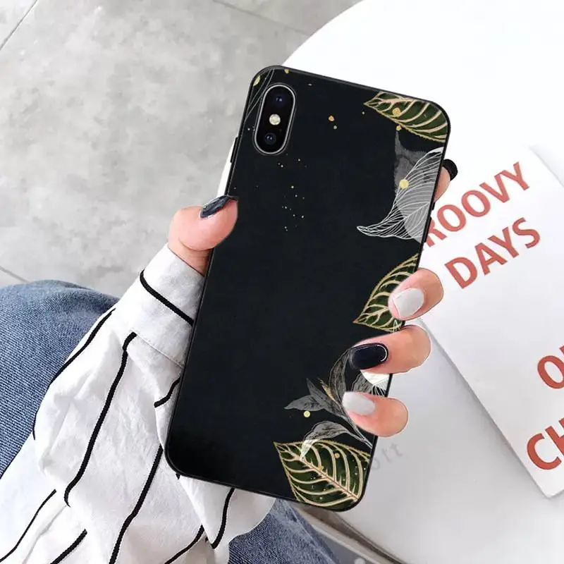 

Vintage flower banana leaf Phone Case for iPhone 11 12 mini pro XS MAX 8 7 6 6S Plus X 5S SE 2020 XR