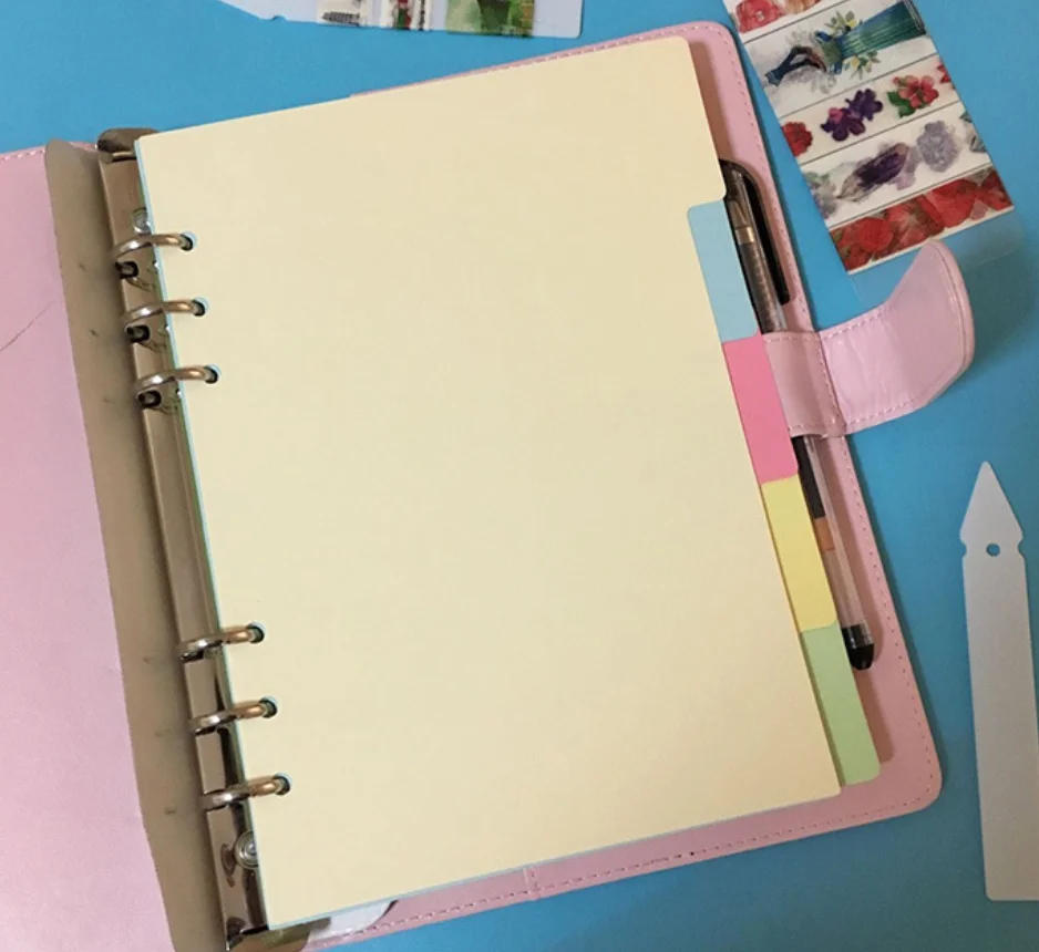 5 листов/упаковка Разделитель страница А5 А6 лист индекс бумаги категория для