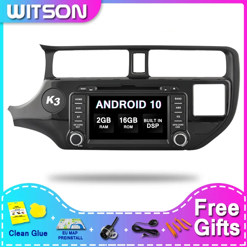 WITSON Android 10 0 Автомобильное видео для KIA K3/RIO 2RAM 16ROM встроенный DSP|Автомагнитолы| |