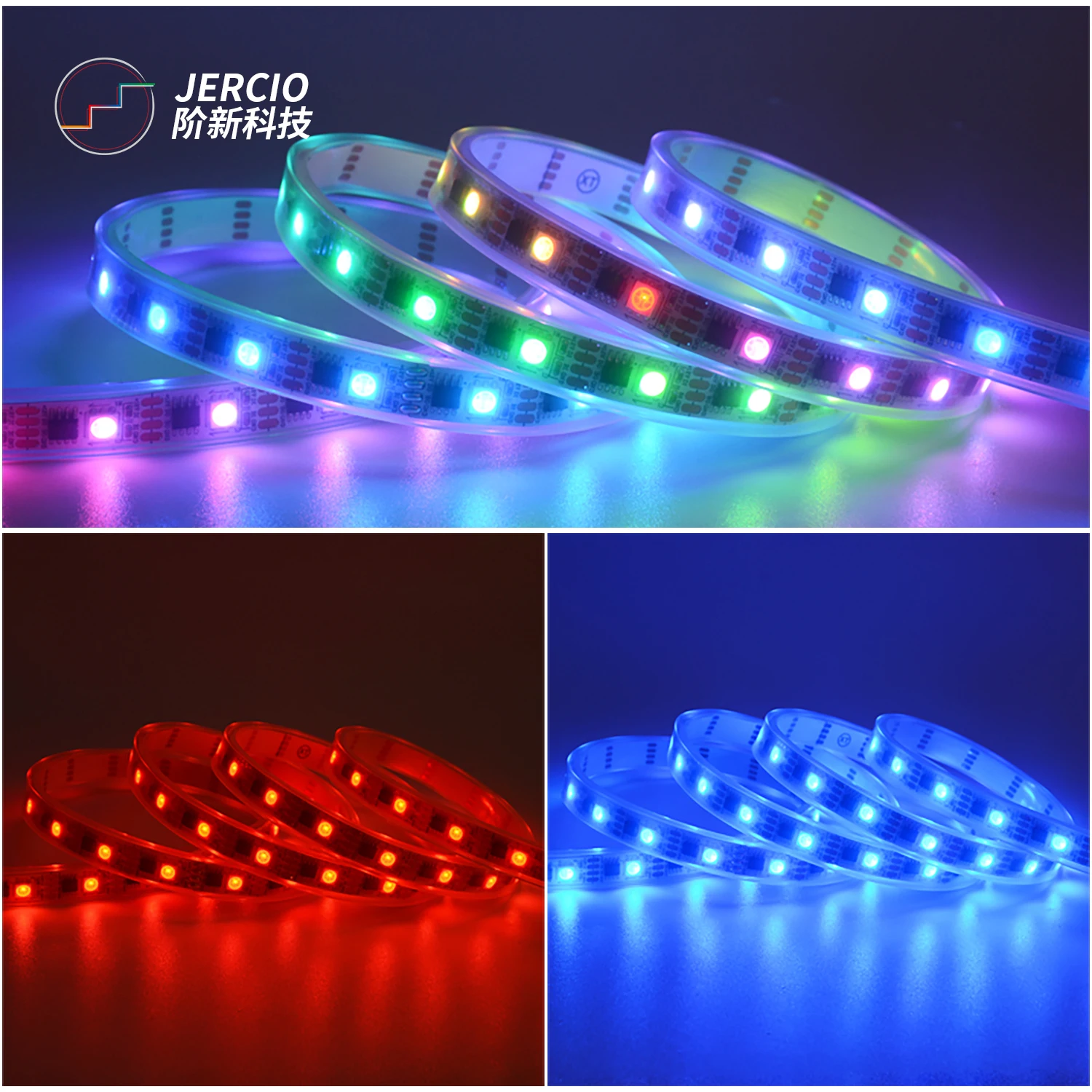 

Jercio XT1901s break point continuous transmission external IC DC12V RGB led light strip for decorative lighting