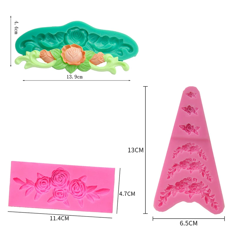 Little Flower Silicone Mold Sugar Paste 3D DIY Fondant Cake Decor Tool Chocolate Fence Shaped Kitchen Liquid | Дом и сад