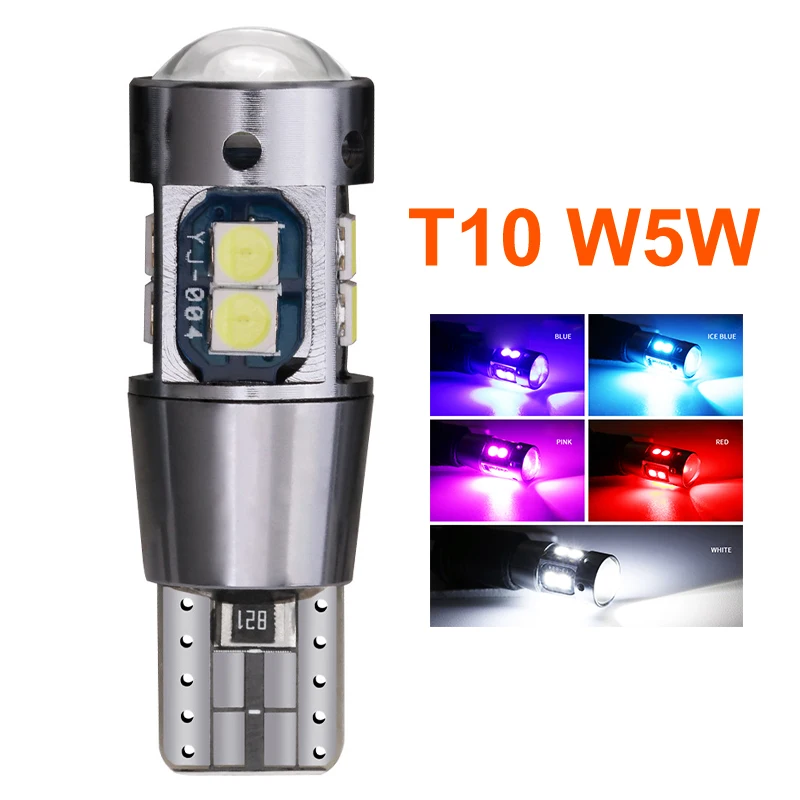 

1 шт. Высокая мощность T10 W5W светодиодный Canbus 3030 светодиодный купольный светильник для чтения салона автомобиля боковой габаритный светильн...