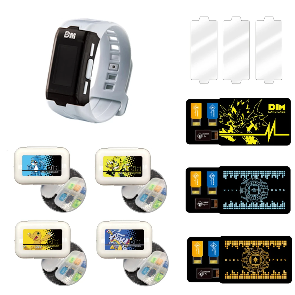 Digimon Adventure Digivice Dim Card Accessories Protective Film Storage Box Dust Plug Cover Action Figure Model Toys |
