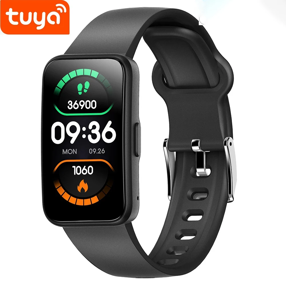 

Tuya alexa compatible smart watch 24 hours body temperature heart rate smartwatch with alexa for men women bracelet IP68
