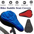 Дышащий чехол для подушки на велосипедное седло, 3D утолщенный коврик для велосипедного сиденья, дорожный горный велосипедная губка, полимерный чехол для сиденья