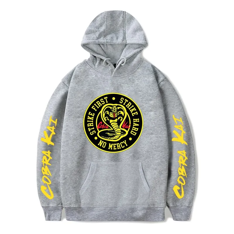 

Funny Cobra Kai Sweatshirt Man Hoodies Oversized Hoodie Streetwear Pullover Gothic Hoody Casual Winter Fashion Cobra Kai Tops