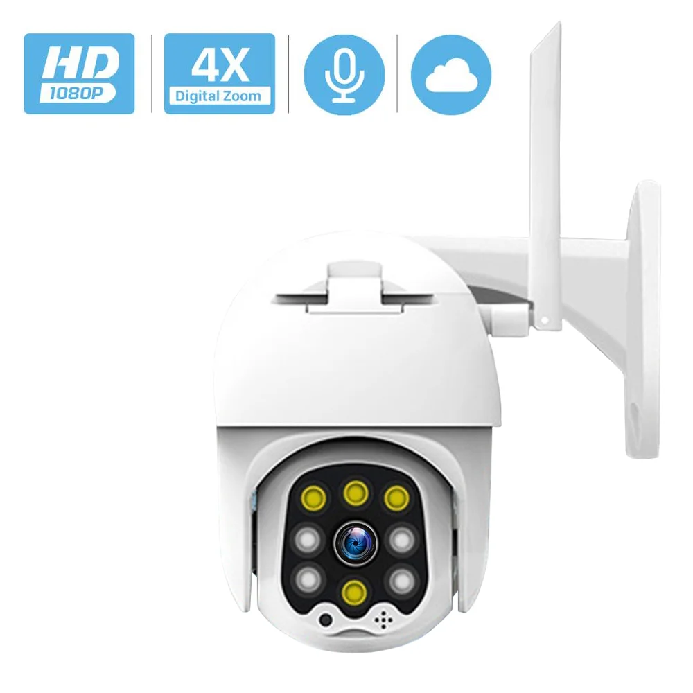 Камера наружного видеонаблюдения купольная поворотная сетевая беспроводная