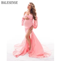 sexy off shoulder maternity dresses for photo shoot long maxi gown split pregnancy photography dress pregnant women baby shower