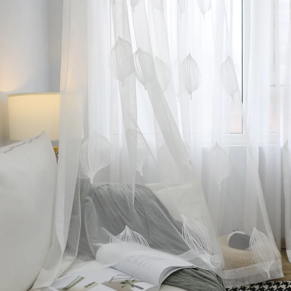 Белая занавеска тюлевые шторы с воздушными шарами для гостиной спальни кухни