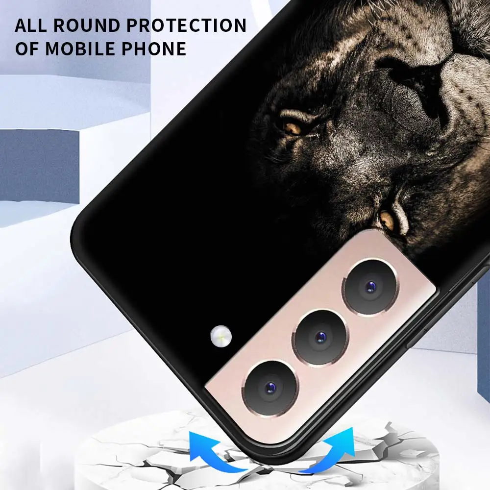

Silicone Case Coque For Samsung Galaxy S21 Ultra S20 FE 5G S10e S10 S8 S9 S20 Plus S7 King Tiger Lion Fox Soft Shell Cover Funda