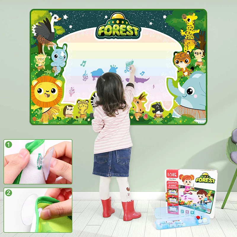 Супербольшой коврик для рисования водой рисование волшебной водной книги