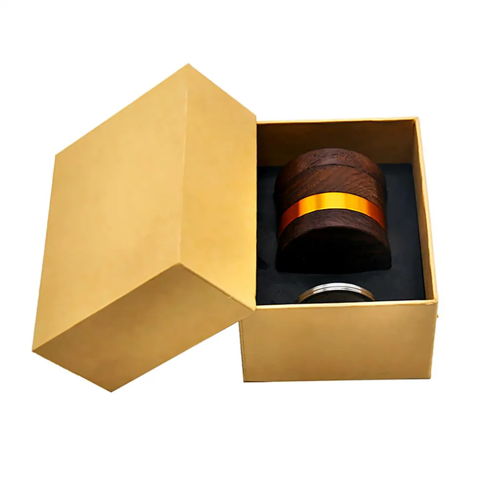 

60mm 4-Layer Tobacco Grinder Premium Rosewood Hand Grinder Herb Aviation Aluminum Sharp Diamond Tooth Crusher Manual Weed Mills