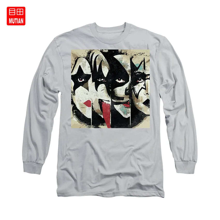 Футболка с принтом Kiss Art рок-гитарист музыка рок тяжелый металл произведение