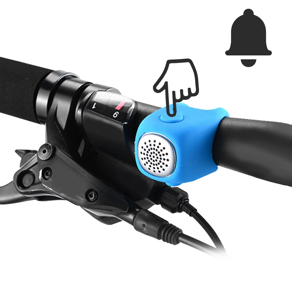 

4 Color Electric Cycling Bell 90 dB Horn Rainproof MTB Bicycle Handlebar Silica Gel Shell Ring Bike Bell Bicycle Accessories