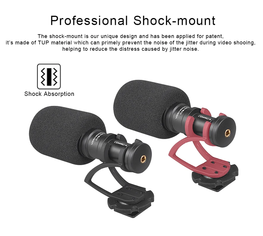 COMICA CVM VM10II микрофон для видеозаписи на цифровую зеркальную камеру с