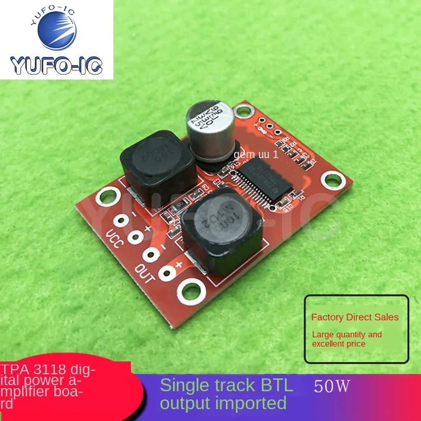 Free Ship 1PCS TPA3118 Digital Power Amplifier Board Mono BTL Output 50w Imported | Электронные компоненты и