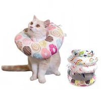 latest ardemer soft cotton filled pet collar with pattern anti scratch and anti licking elizabeth cat collar