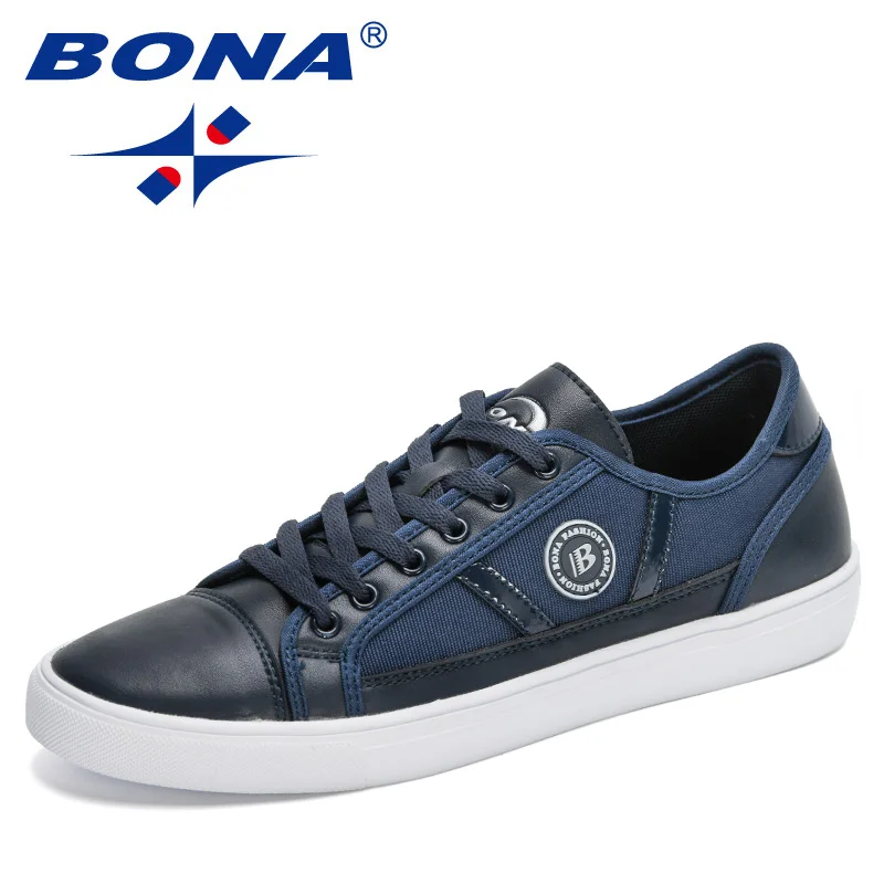 

BONA 2020 New Designers Classics Skateboarding Shoes Men luxury Shoes Trendy Sneakers Man Soft Breathable Lace Up Sport Shoe Men