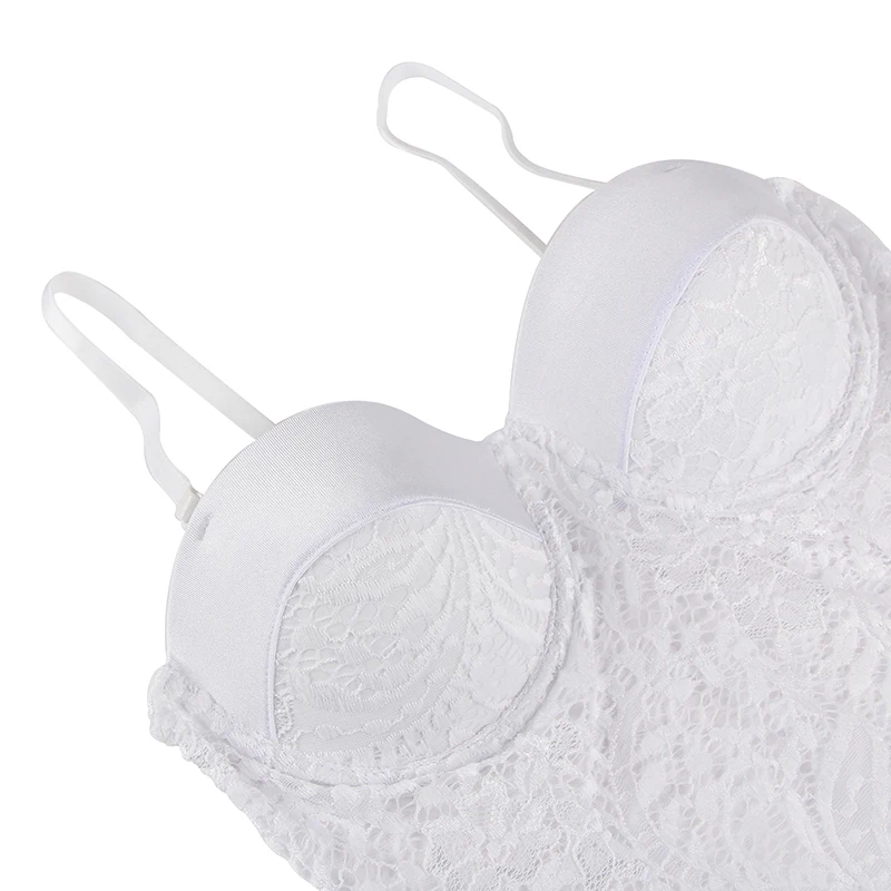 Ohyeahlover плюс размер сексуальный боди модный пуш ап чашка Кружева Тедди Высокое