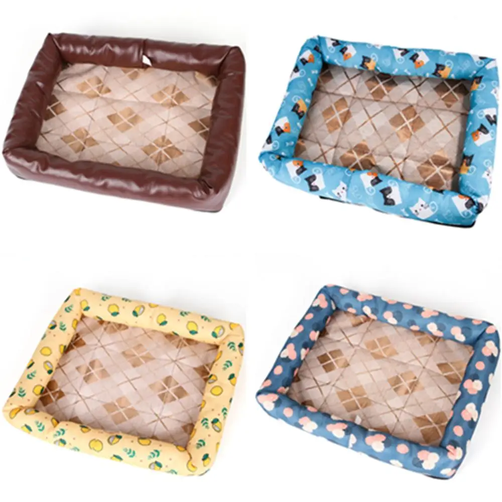 Осенне зимняя разноцветная кровать для собак дизайнерский домашний коврик