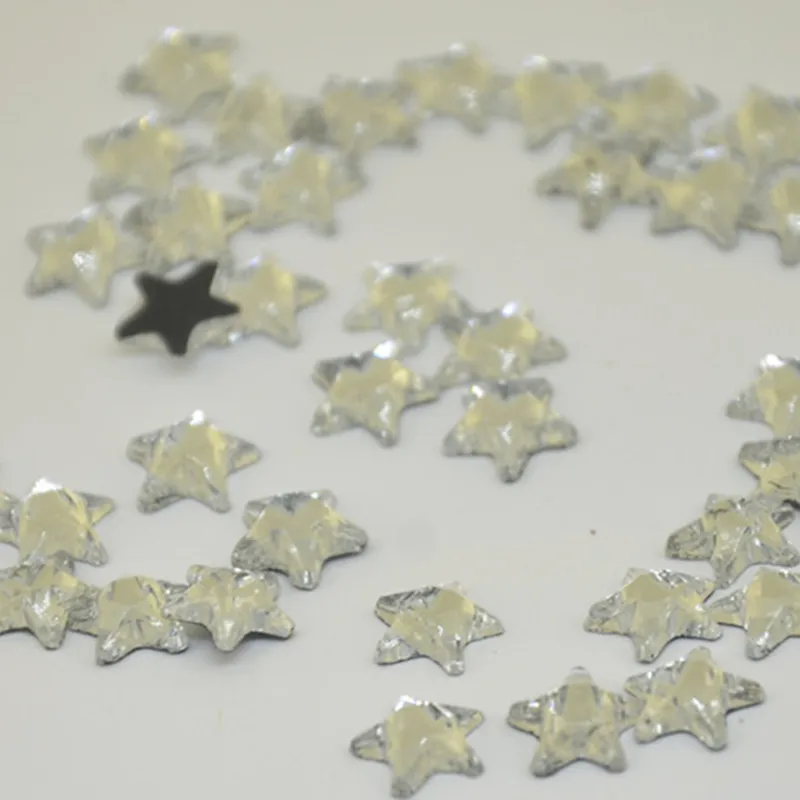 4-crystal Новинка, высокое качество, 6x6 мм, 8x8 мм, кристалл AB Star Hotfix Стразы/железо на плоской задней части Кристаллы 10 цветов - Цвет: 4-crystal