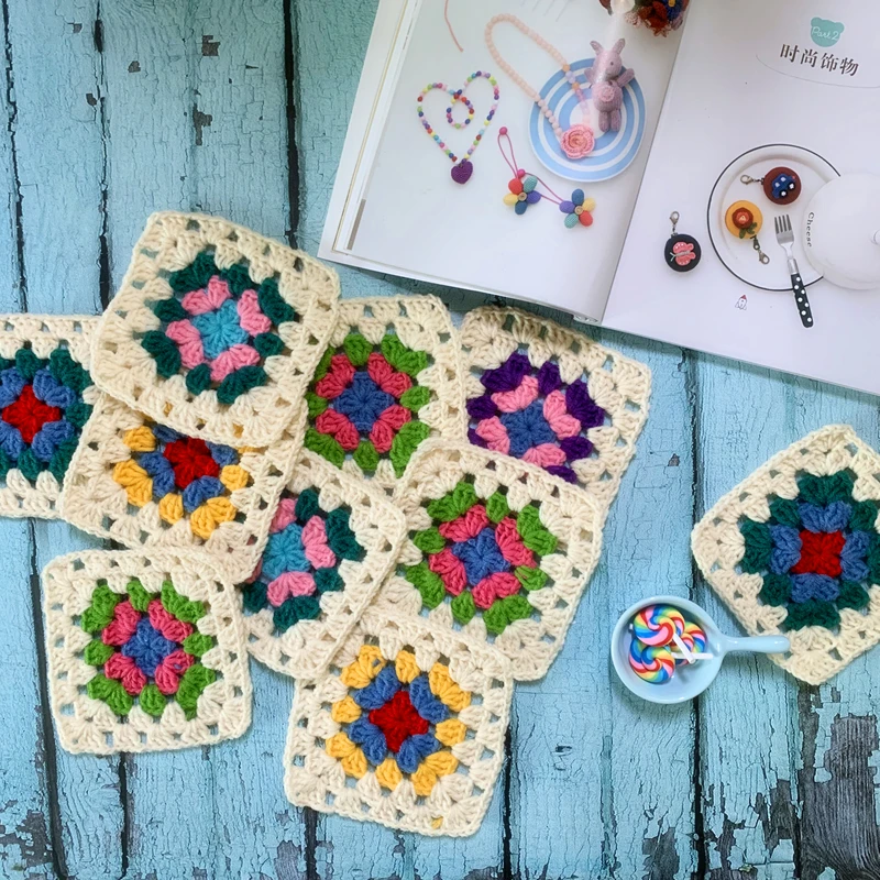 Оригинальная подставка ручной работы 12 см под вязание чашку фото декоративный