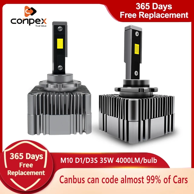 Conpex H4 9003 LED Headlight Bulbs Anti Flicker Conversion Kit with 4 Sided Chips Hi/Lo Beam 360° Lighting 10000LM 6500K Cool White Headlamp Conpex H4 9003 LED Headlight Bulbs Anti Flicker Conversion Kit with 4 Sided Chips Hi/Lo Beam 360° Lighting 10000LM 6500K Cool White Headlamp