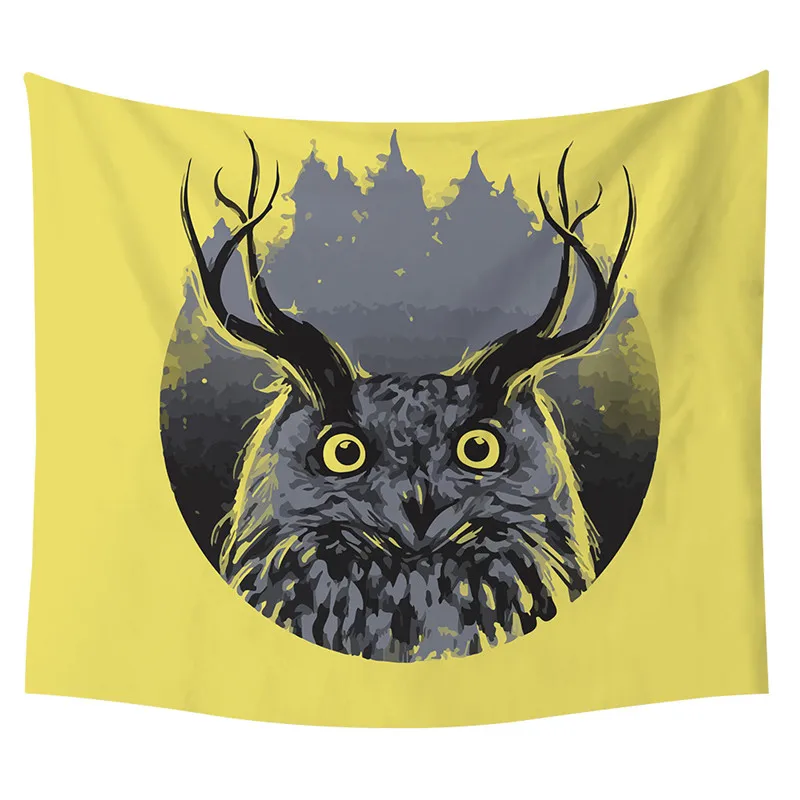 

Owl Blanket Tapestry 3D Printed Tapestrying Rectangular Home Decor Wall Hanging Home Decoration Style-1