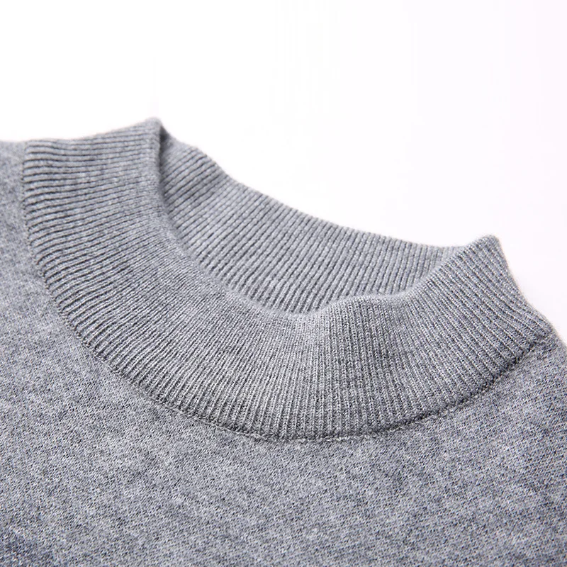 Мужской утепленный жаккардовый свитер повседневная куртка из 100% чистой шерсти с