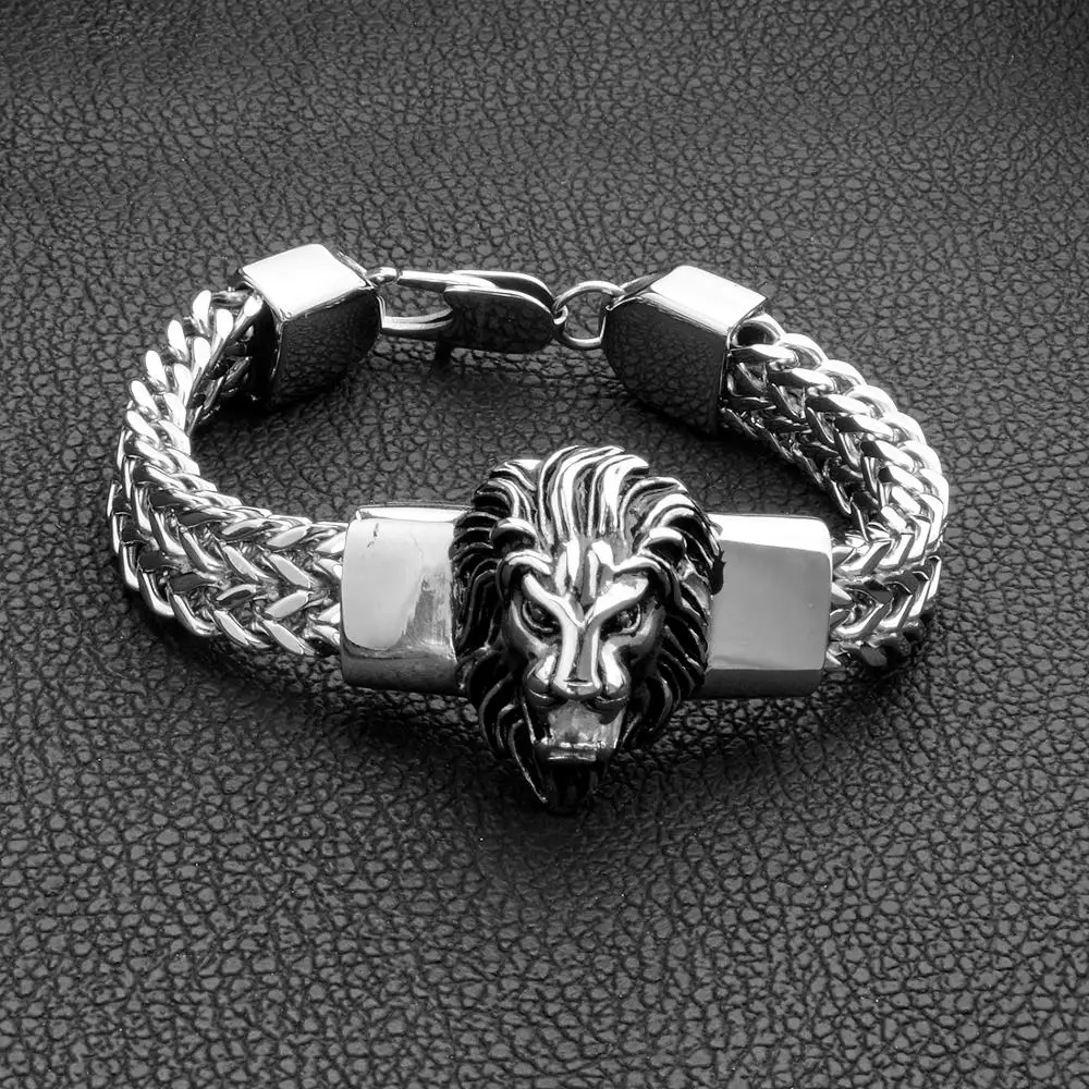 Панк ювелирные изделия Фигаро Цепь мужской браслет нержавеющая сталь