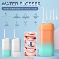 electric water flosser portable cordless oral irrigator with 24 jet tips waterproof teeth cleaner for dental gum braces care
