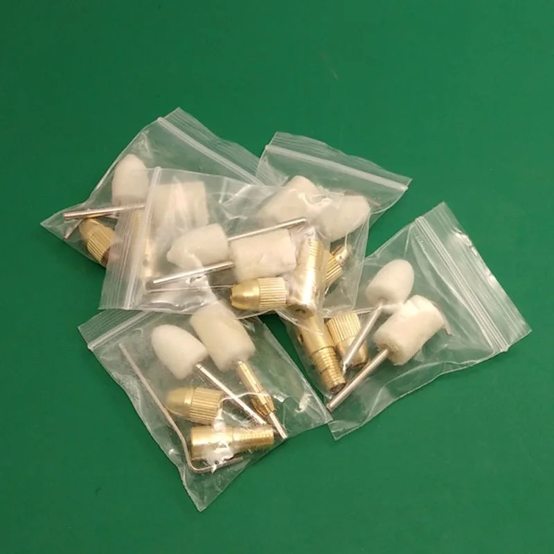 5 bag CJ6plus CJ9plus Glue cleanng wool felt head For glass touch sceen polishing head no hurt lcd OCA adhesive remover clean pa