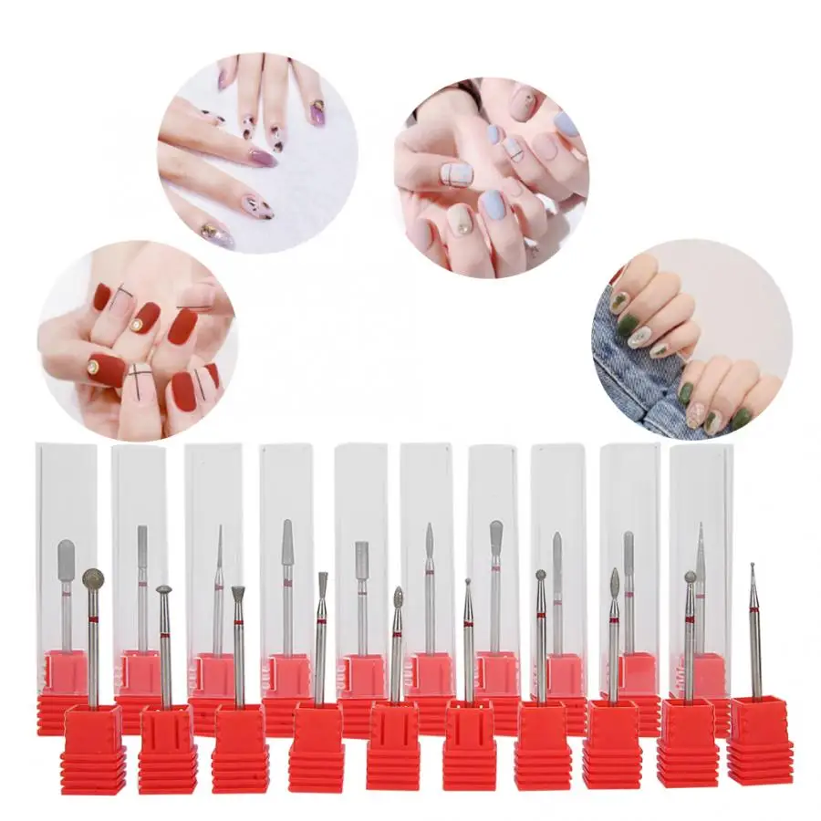10 шт фрез для полировки ногтей Полировка шлифовальный буфер маникюра и педикюра