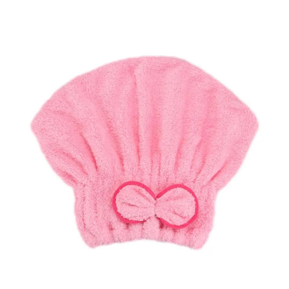 Полотенце из микрофибры для быстрой сушки волос бант спа полотенце шапка ванной 7