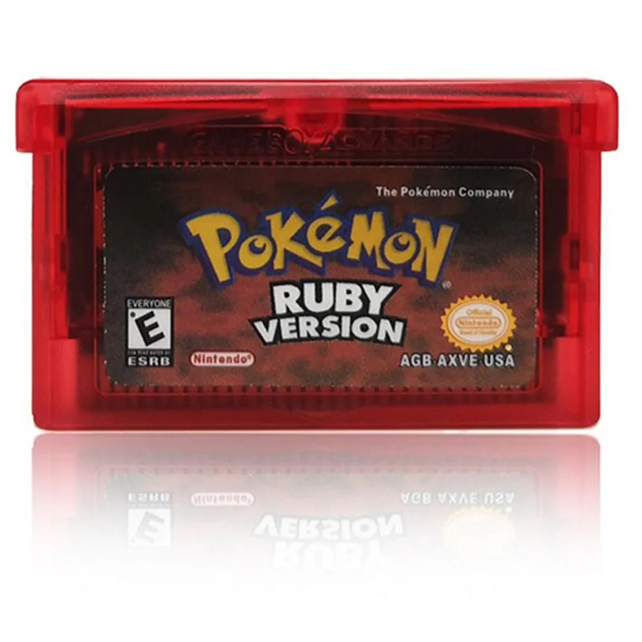 

EMERALD VERSION Bit Video Game Cartridge Console Card for Nintendo GBA Pokeon Emerald LeafGreen Ruby Sapphire with Shiny Label#
