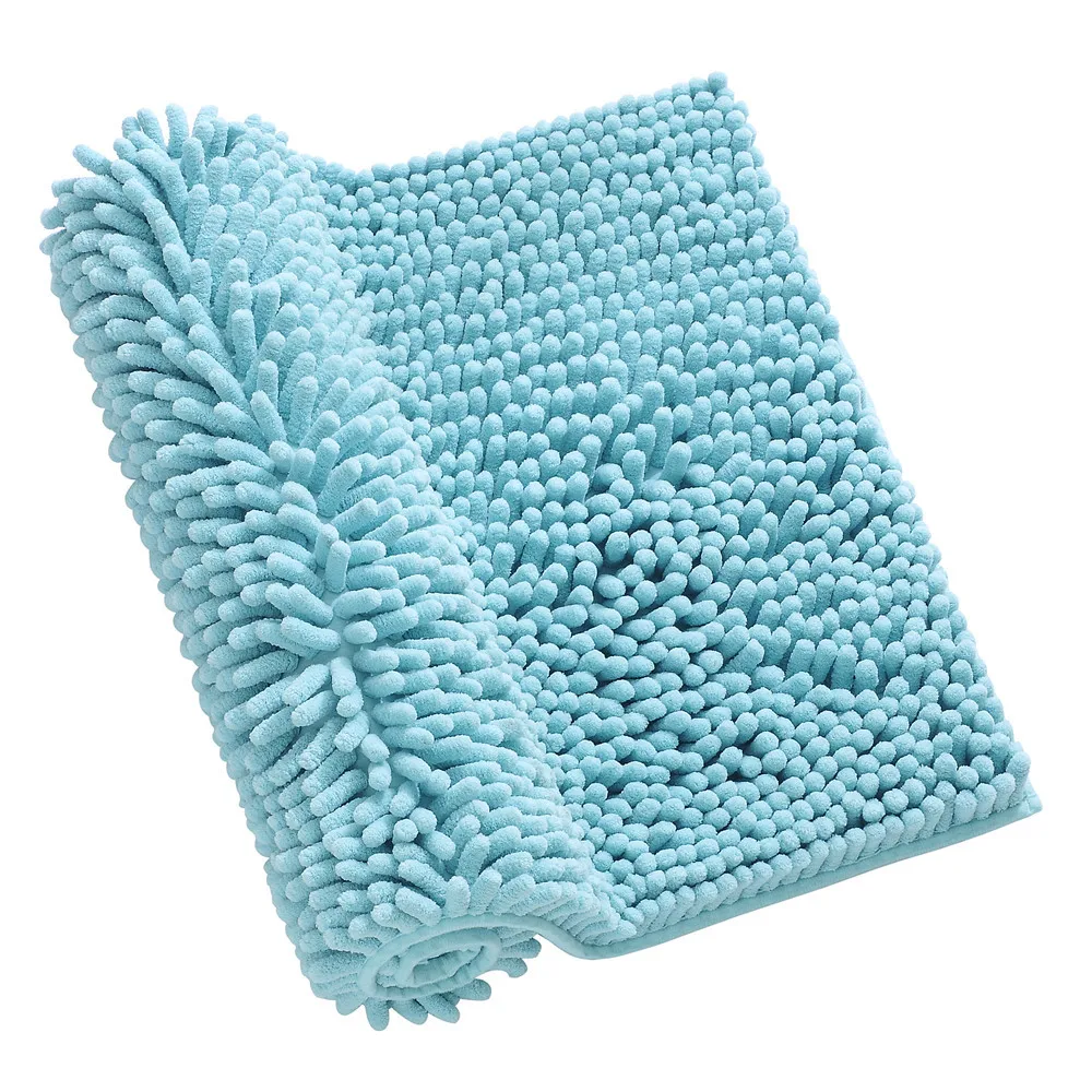 

Modern household bathroom mat chenille shag kitchen bathroom absorbent non-slip mat living room bedroom bedside non-slip rug