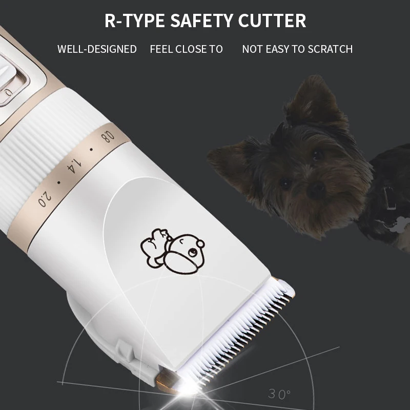 

USB Rechargeable Pet Hairdressers Tool Pet Cat Dog Hair Trimmer Dog Hair Clipper Grooming Shaver Set