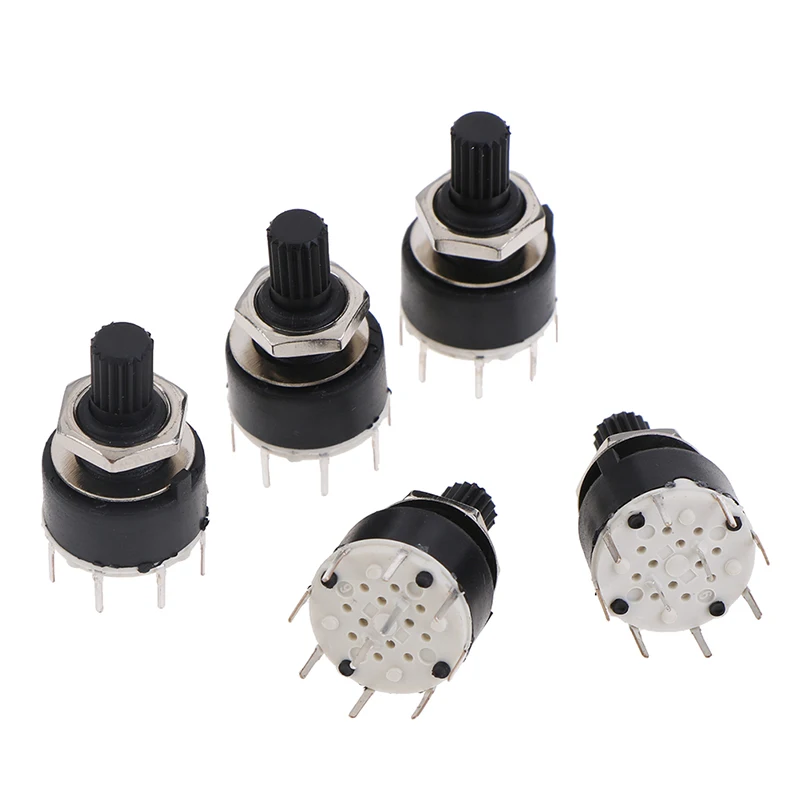 SR16MM Rotary Switch 2 Pole 3 4 position 1 5 6 8 Position Axis Band | Обустройство дома