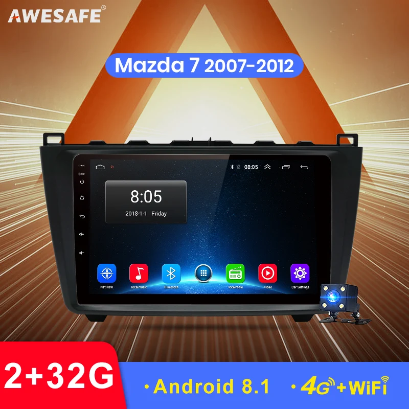 AWESAFE 2 din Android 8 1 автомобильный Радио мультимедийный видео плеер gps навигация для