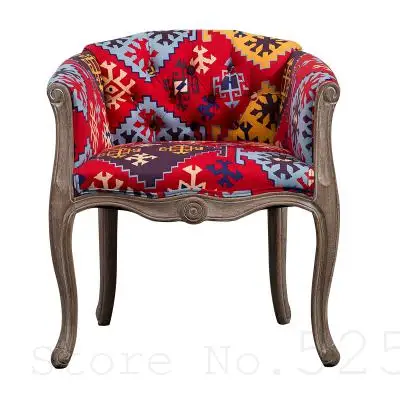 Европа и США Ретро твердый деревянный диван кресло американская