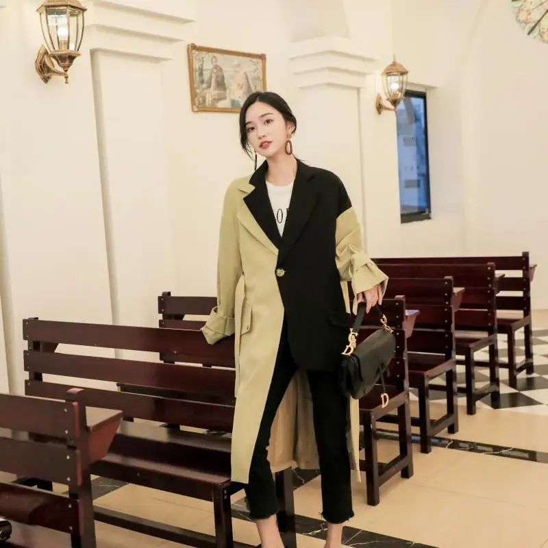 Осень-зима 2020 новые продукты модный костюм с отворотом на одной пуговице