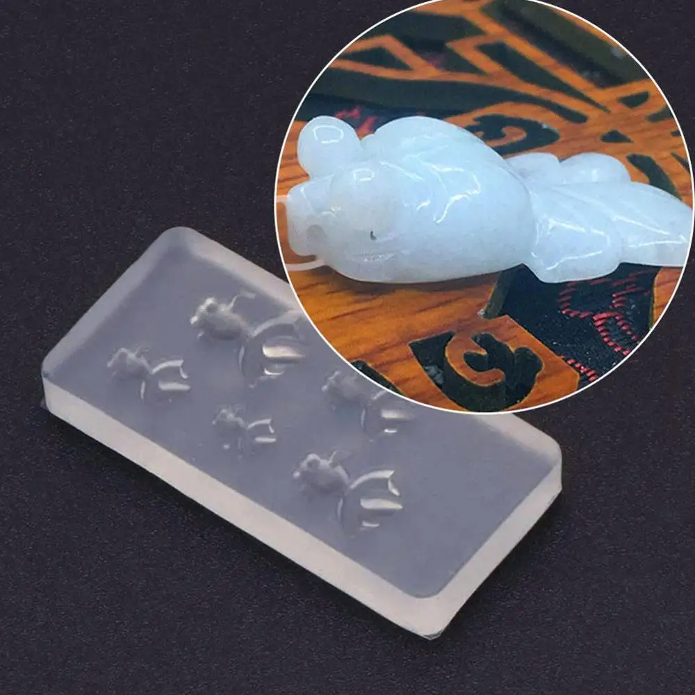 1 шт. 3D силиконовая форма для рыбы эпоксидная смола прозрачные DIY пресс формы