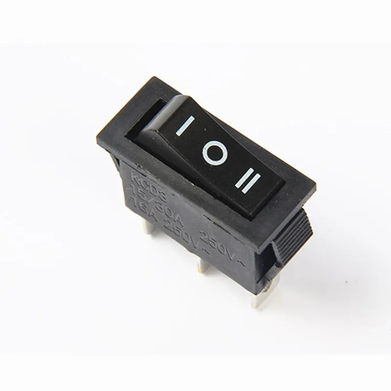 5 шт. x AC 15A 250 V/20A 125V 3 Pin SPDT KCD3 вкл. ВЫКЛ. ВКЛ. положения черный перекидной клавишный