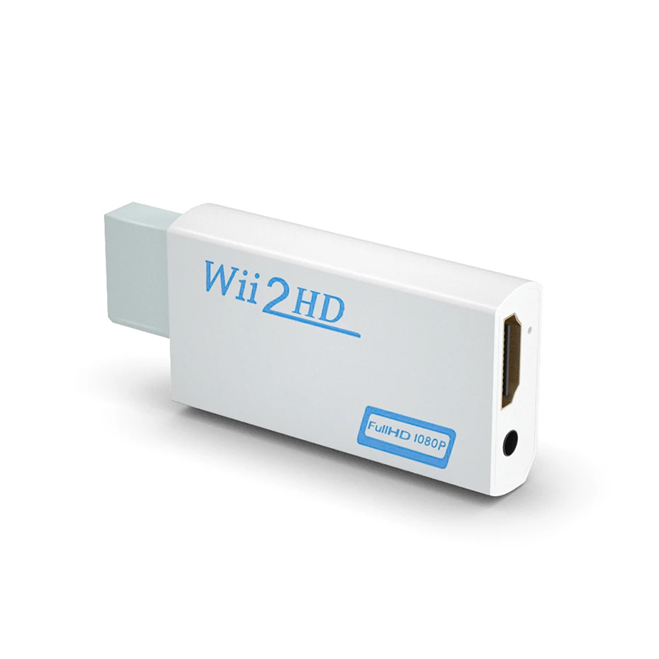 Адаптер Wii в HDMI совместимый с 2hdmi-совместимый преобразователь 3 5 мм аудио для ПК HDTV