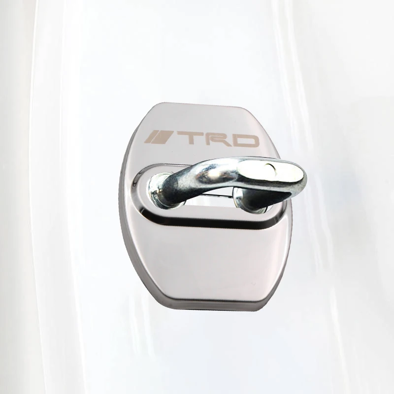 

4 pieces car door lock cover protect buckle cover latch rust stop car accessories for Toyotas TRD Estima Voxy Harrier Vellfire