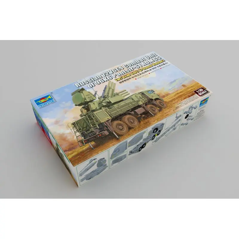 Trumpeter 01061 1/35 российский 72V6E4 боевой блок 96K6 Pantsir S1 ADMGS (w/RLM SOC s полосный радар) набор