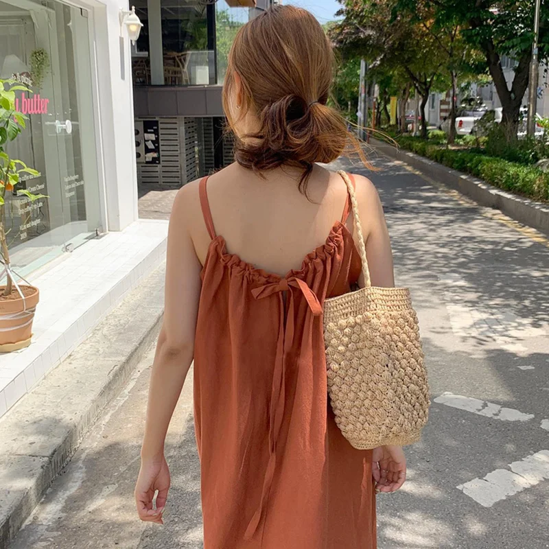 Шикарное летнее платье в южнокорейском стиле нежное дизайнерское кружевное