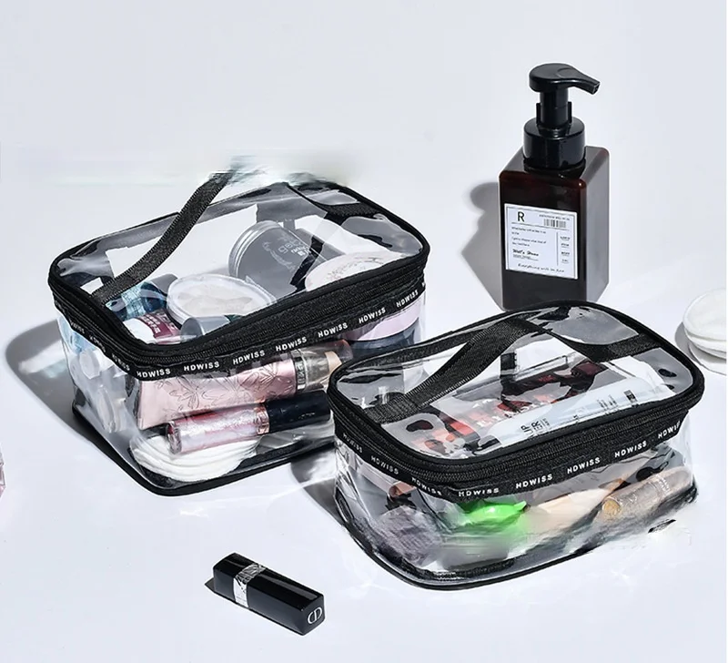 

New customized PVC wash bag cosmetic bag female bag waterproof transparent bag portable travel hand bag