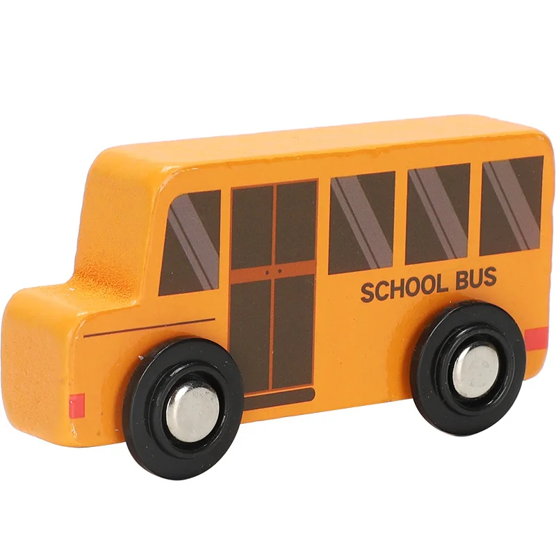 Деревянный автобус полицейский автомобиль аварийная модель автомобиля игрушка