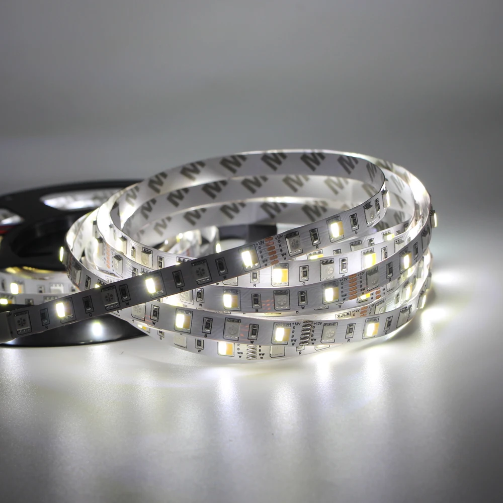 1 м 2 3 4 5 RGB CCT светильник ная лента CW + WW SMD 5050 гибкая 60 светодиодов/м